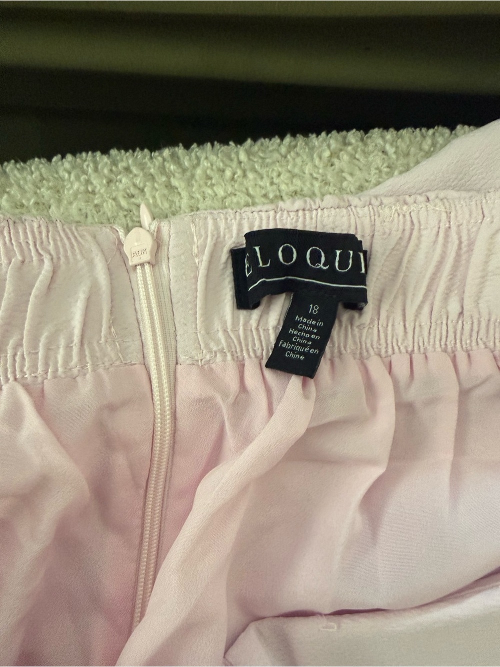 Eloquii Pale Pink Gathered Waist Skirt